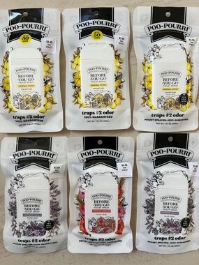 Poo-Pourri Pocket Spray Air
Freshener bundle of 6